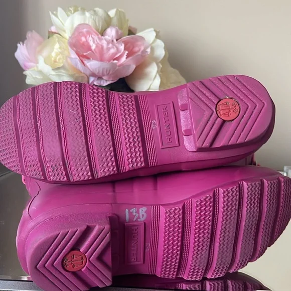 Hunter Original Short Boot Pink Rain Boots - Picture 8 of 9